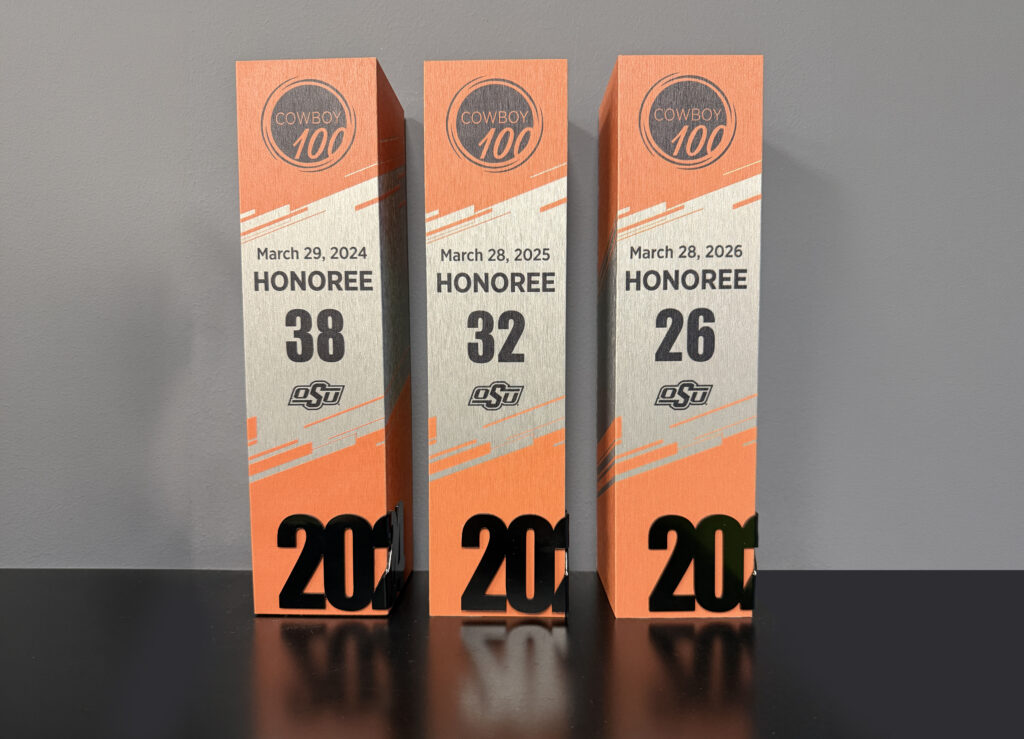 Cowboy100 winner trophies